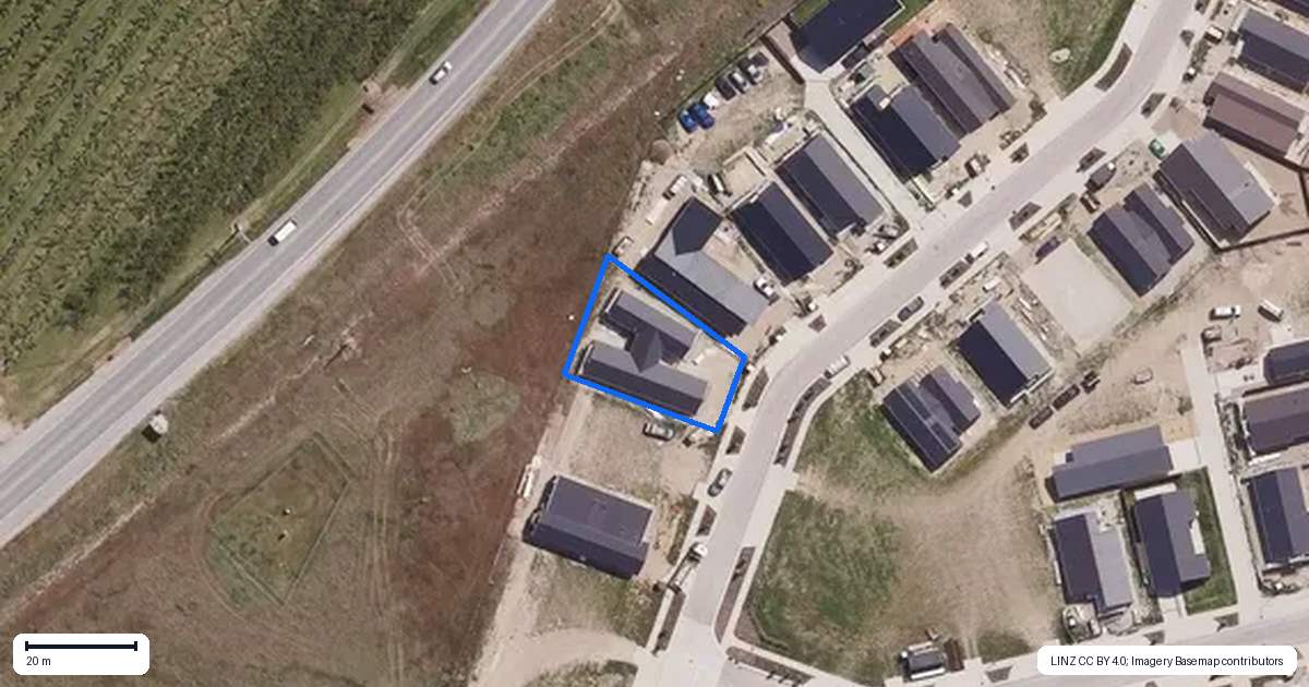 Property context map for 85 Magnum Drive, Cromwell