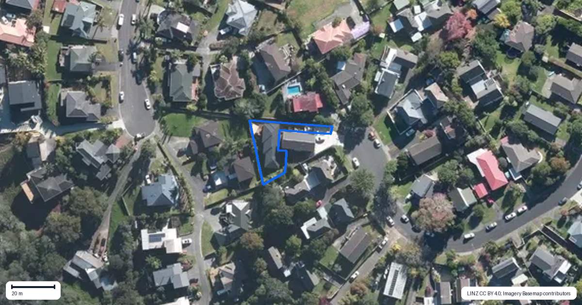 Property context map for 50A Tree View Avenue, Glenfield, Auckland
