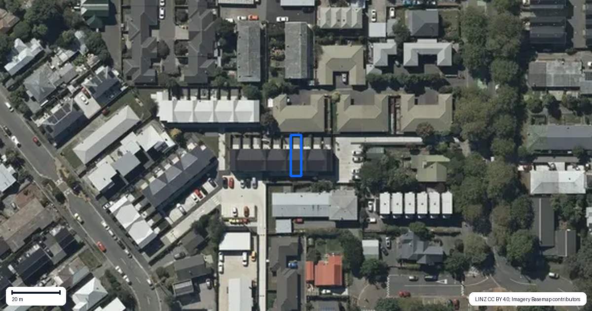 Property context map for 4/9 Grove Road, Addington, Christchurch