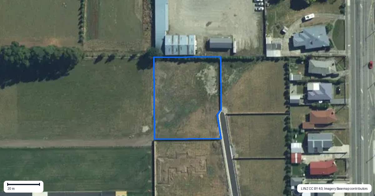 Property context map for 10 Kaka Street, Gore