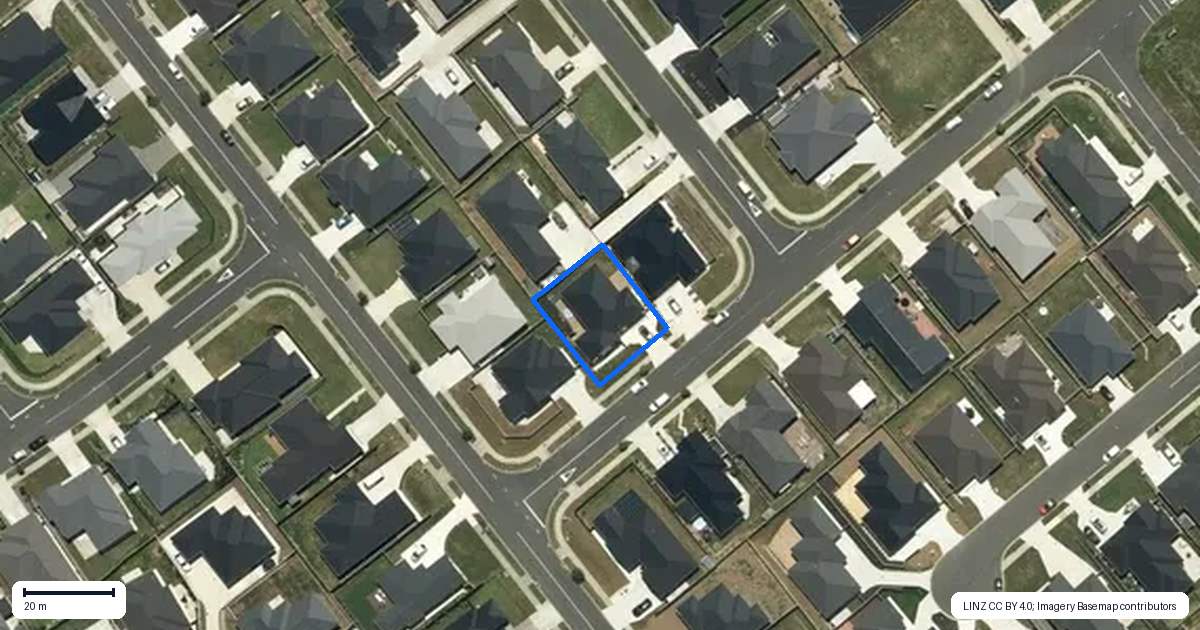 Property context map for 3 Viv Green Place, Pokeno