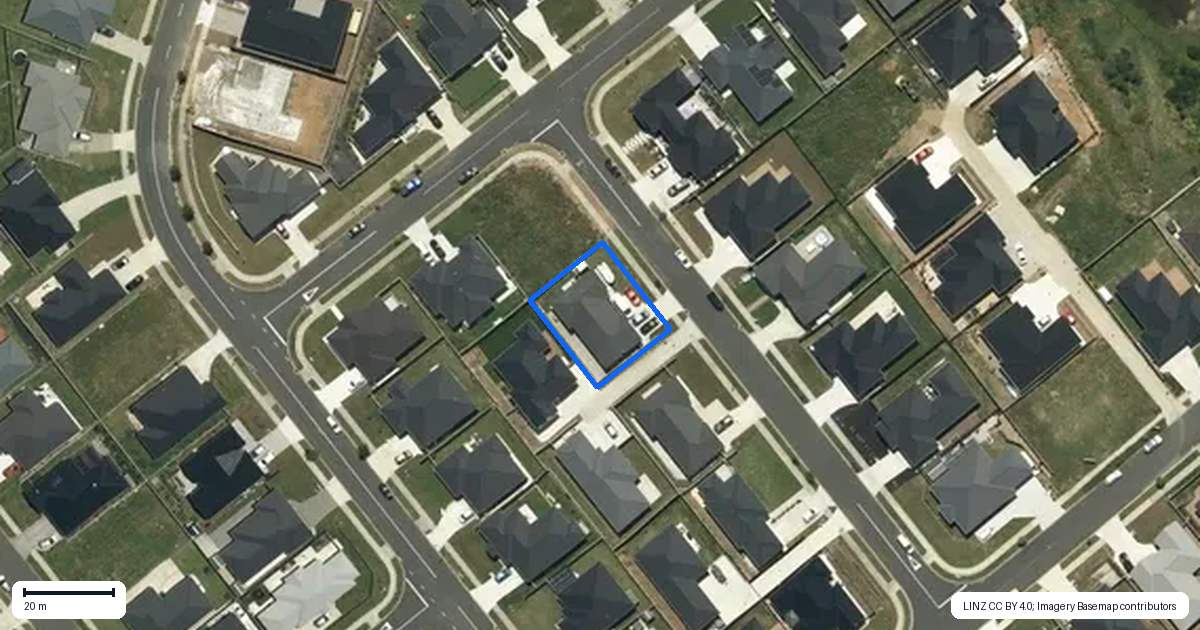 Property context map for 4 Clendon Court, Pokeno
