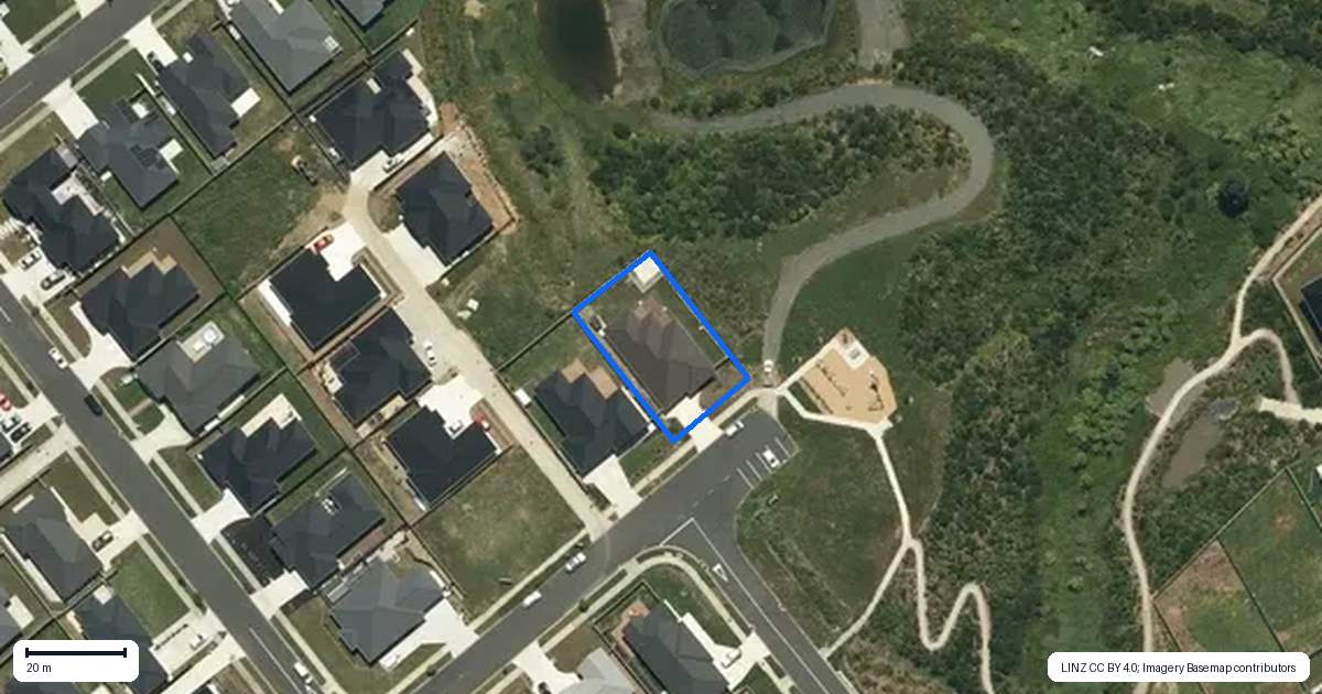Property context map for 13 Viv Green Place, Pokeno