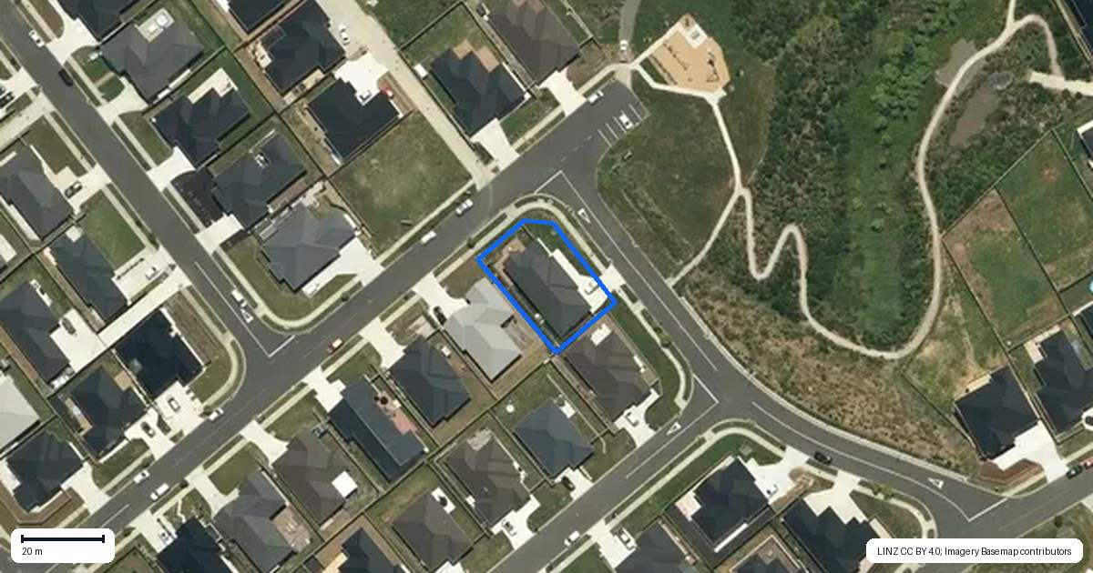 Property context map for 16 Viv Green Place, Pokeno