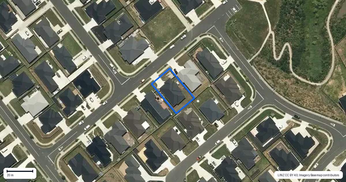 Property context map for 12 Viv Green Place, Pokeno