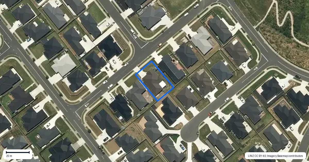 Property context map for 8 Viv Green Place, Pokeno