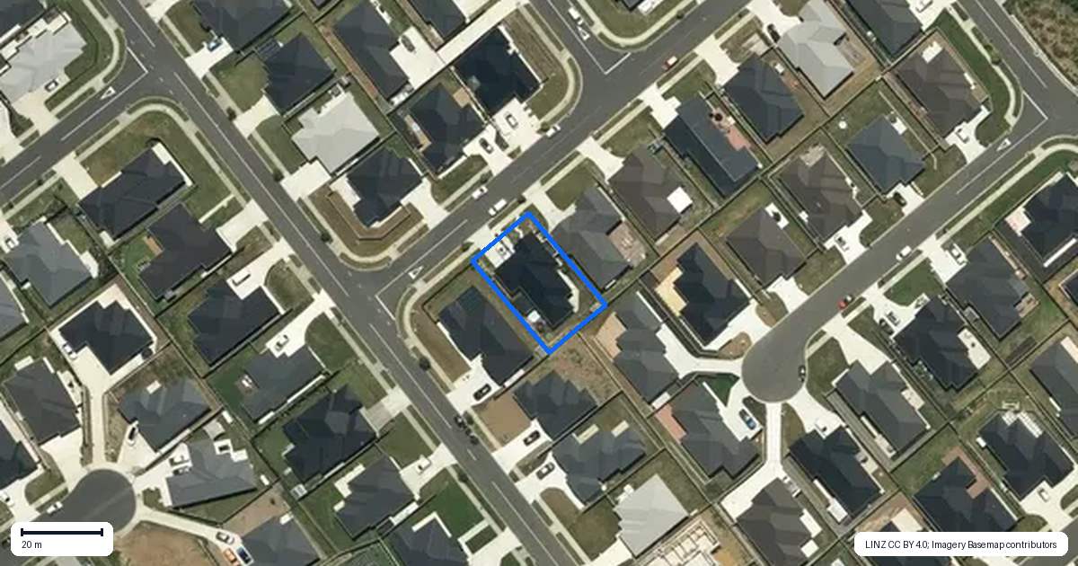 Property context map for 4 Viv Green Place, Pokeno