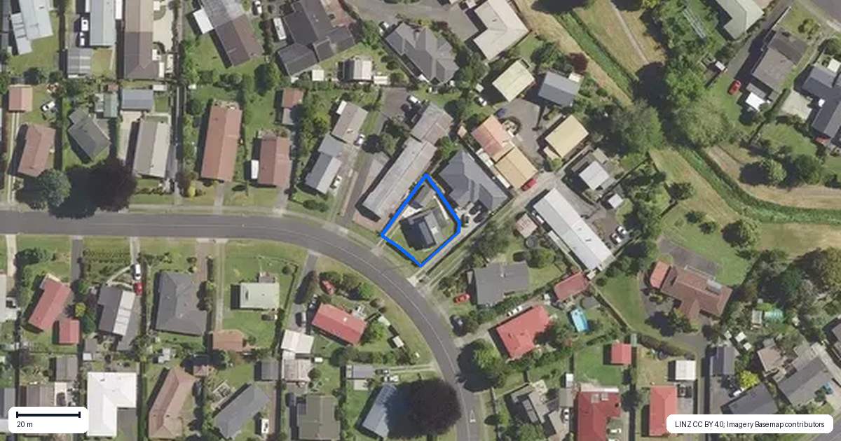 Property context map for 31 Kea Street, Katikati