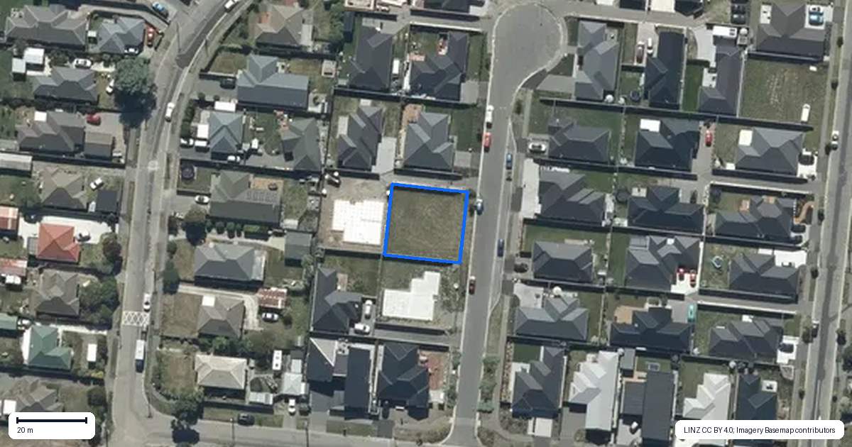 Property context map for 9 Freeville Place, New Brighton, Christchurch