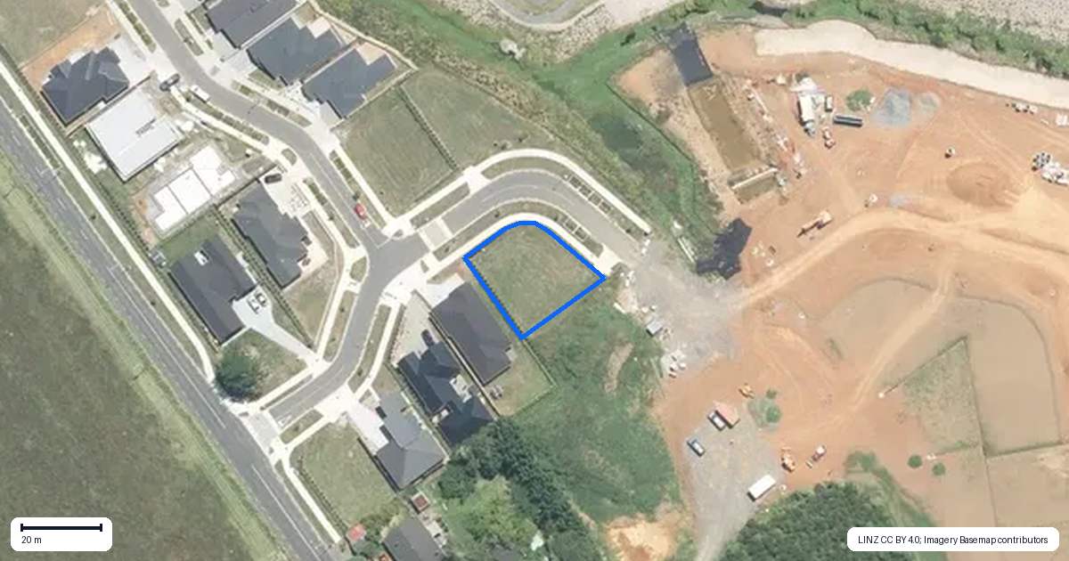 Property context map for 10 Rongoa Maori Way, Pukekohe