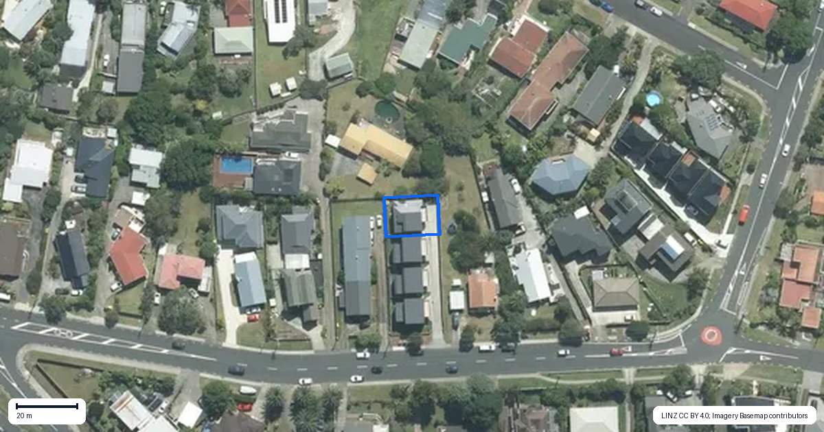 Property context map for 14D Firth Road, Torbay, Auckland
