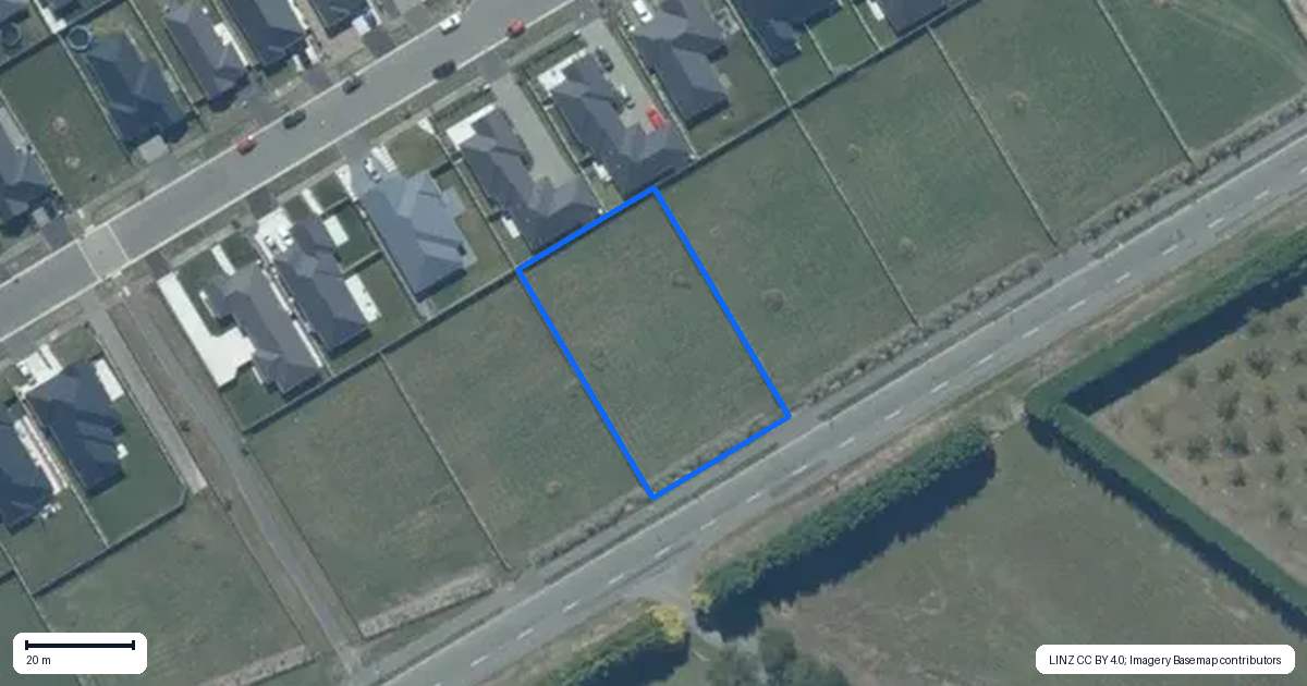 Property context map for 644B Selwyn Road, Rolleston