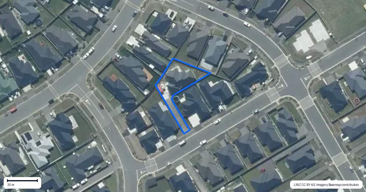 Property context map for 5 Dodd Road, Rolleston