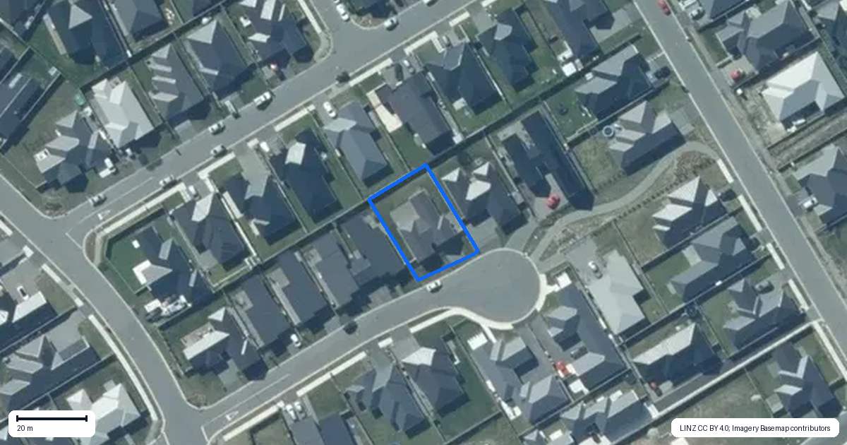 Property context map for 11 Coney Place, Rolleston