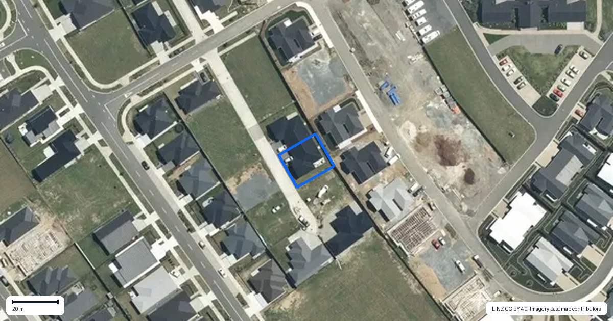 Property context map for 7 Crawford Lane, Morrinsville
