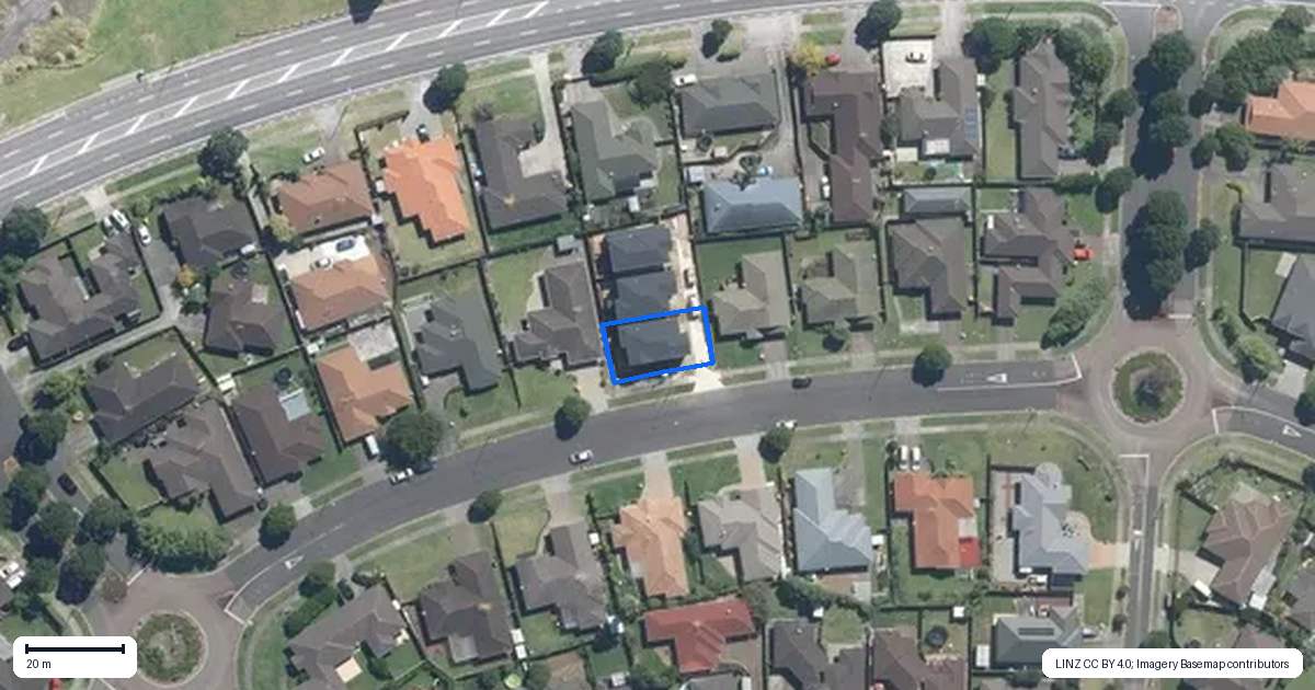 Property context map for 68A Redcastle Drive, East Tamaki, Auckland