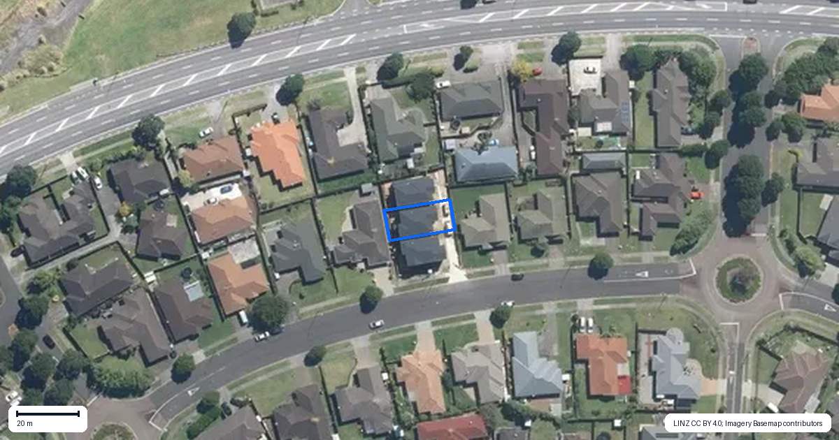 Property context map for 68B Redcastle Drive, East Tamaki, Auckland