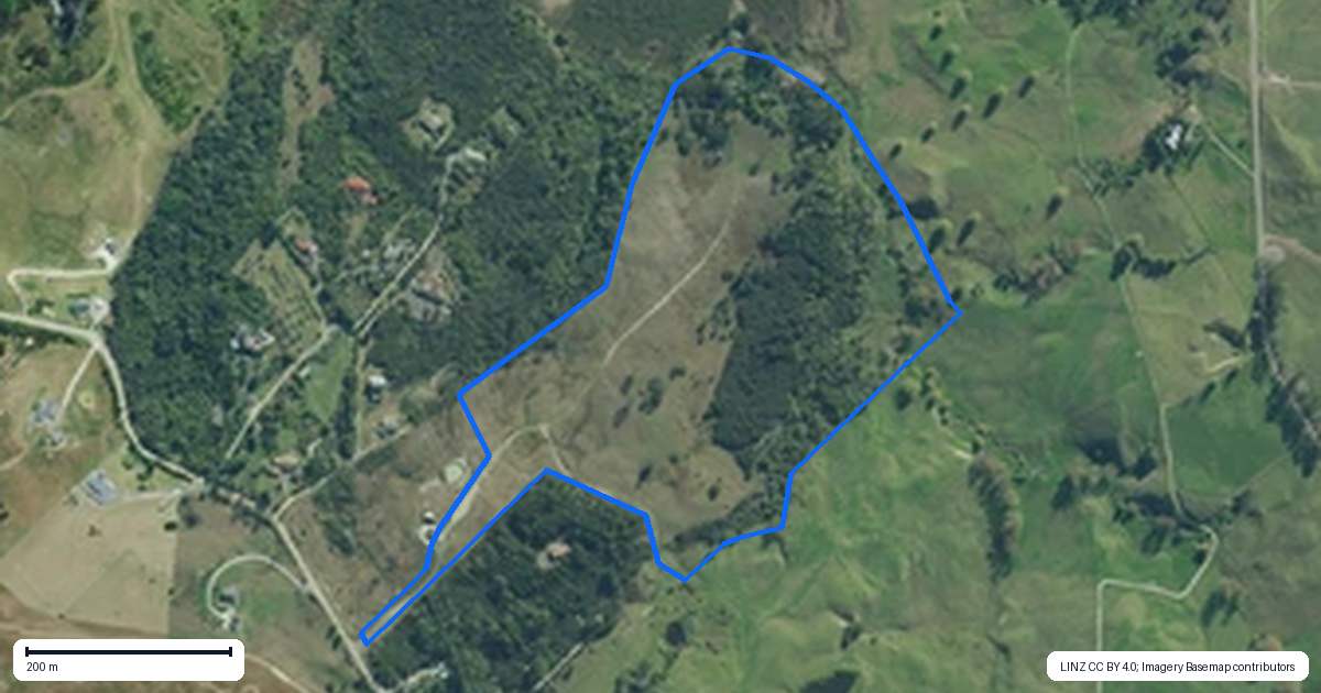 Property context map for 138 Rangiora Road, Kaiwaka