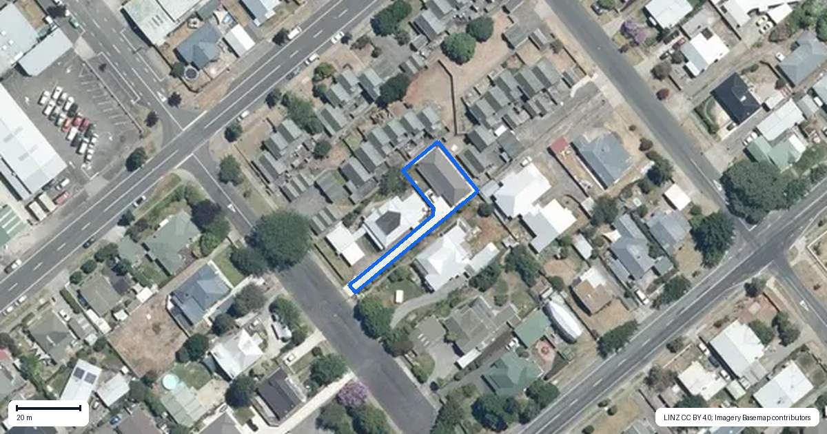 Property context map for 504A Victoria Street, Hastings