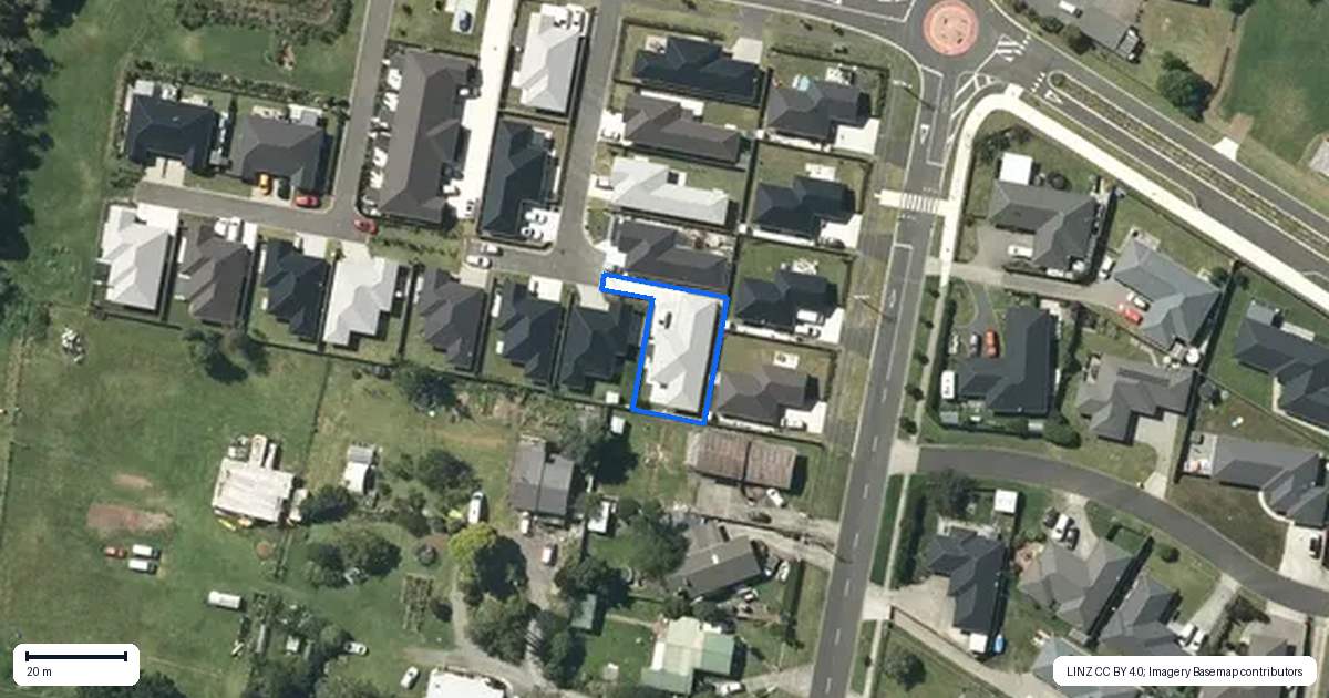 Property context map for 9 Purei Place, Ngaruawahia