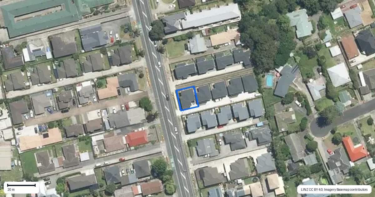 Property context map for 44A Great South Road, Manurewa, Auckland