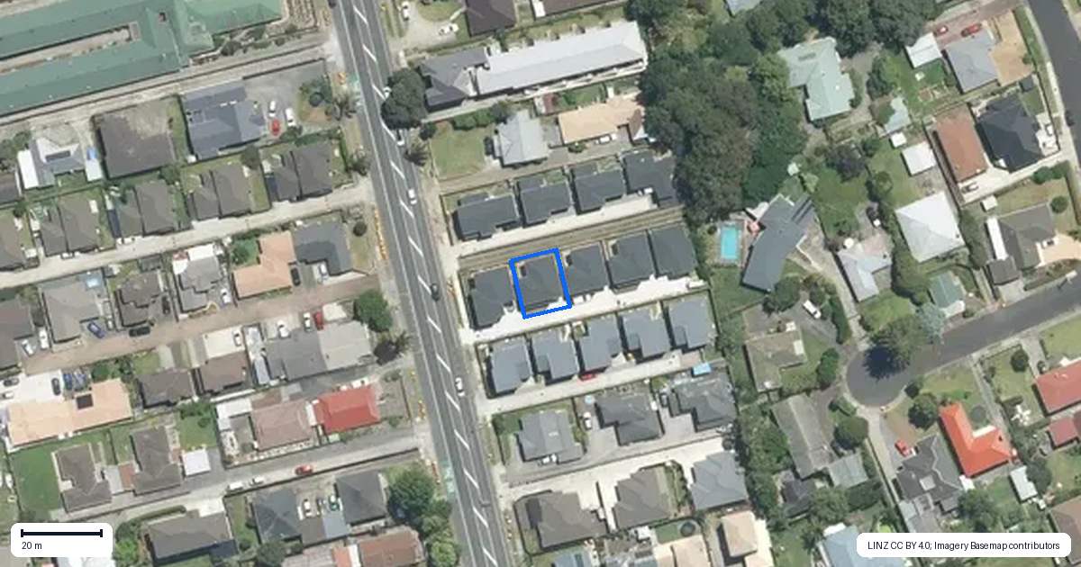 Property context map for 44B Great South Road, Manurewa, Auckland