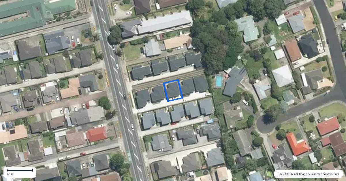 Property context map for 44C Great South Road, Manurewa, Auckland