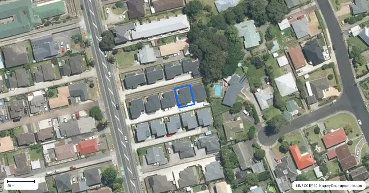 Property context map for 44D Great South Road, Manurewa, Auckland