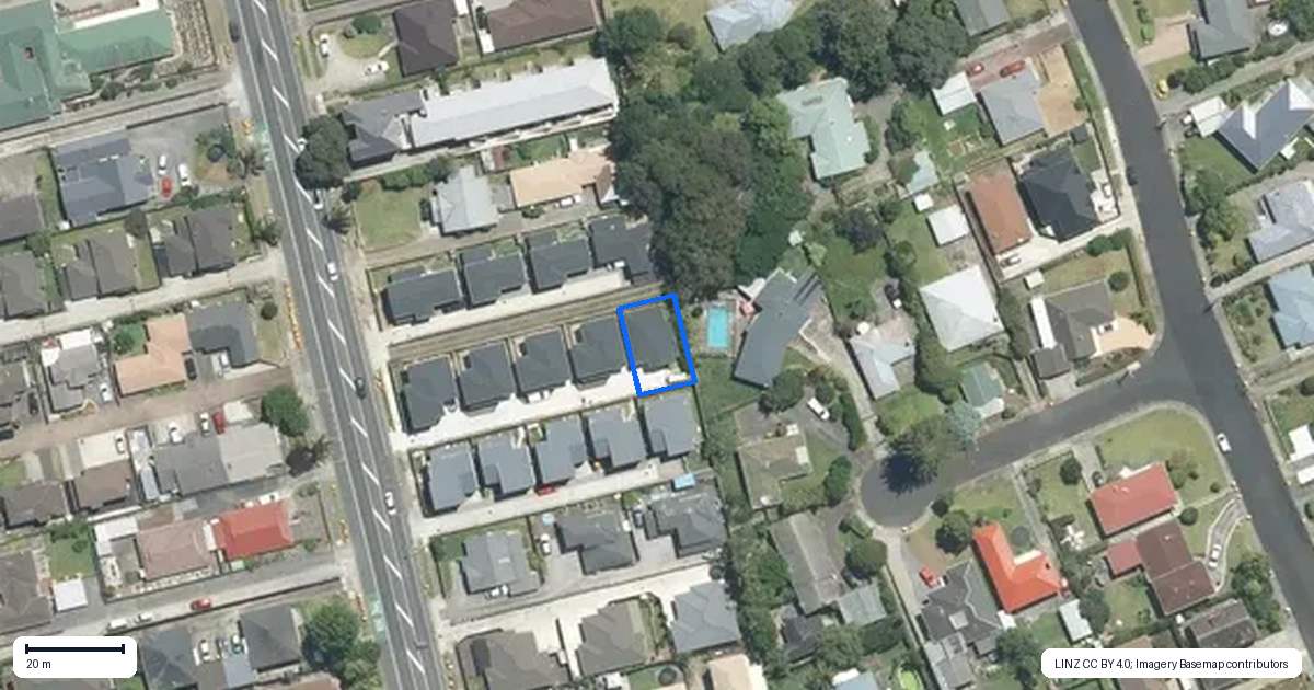 Property context map for 44E Great South Road, Manurewa, Auckland