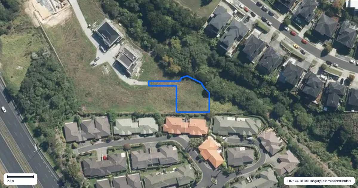 Property context map for 20 McMenamin Place, Fairview Heights, Auckland