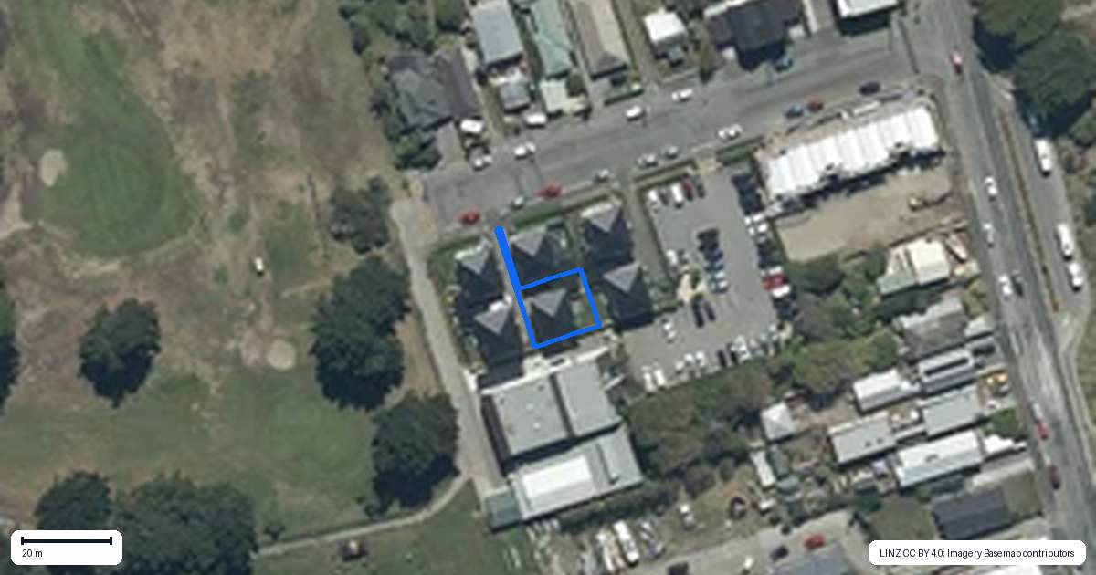 Property context map for 2/17 Rawhiti Avenue, New Brighton, Christchurch