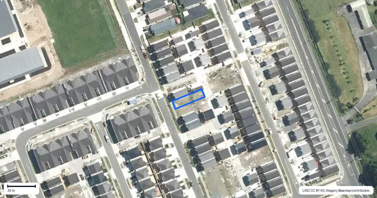 Property context map for 46 Opoka Street, Papakura