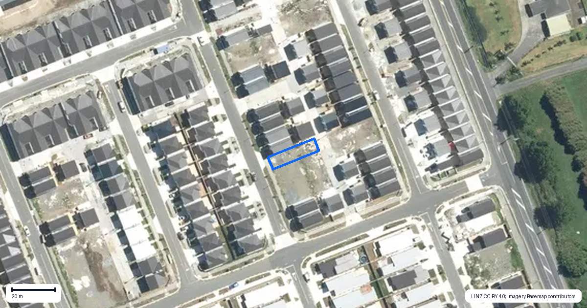 Property context map for 62 Opoka Street, Papakura