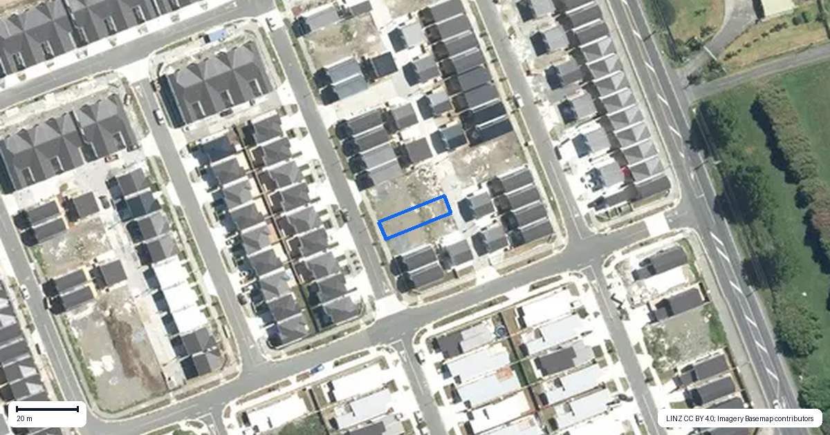 Property context map for 66 Opoka Street, Papakura