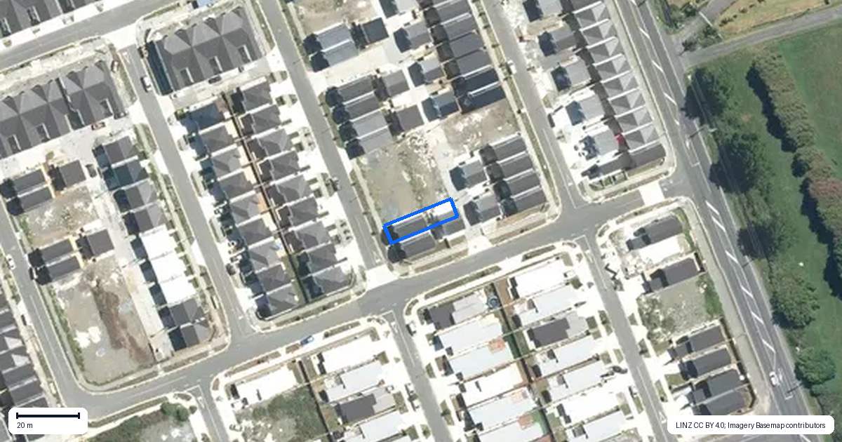 Property context map for 70 Opoka Street, Papakura