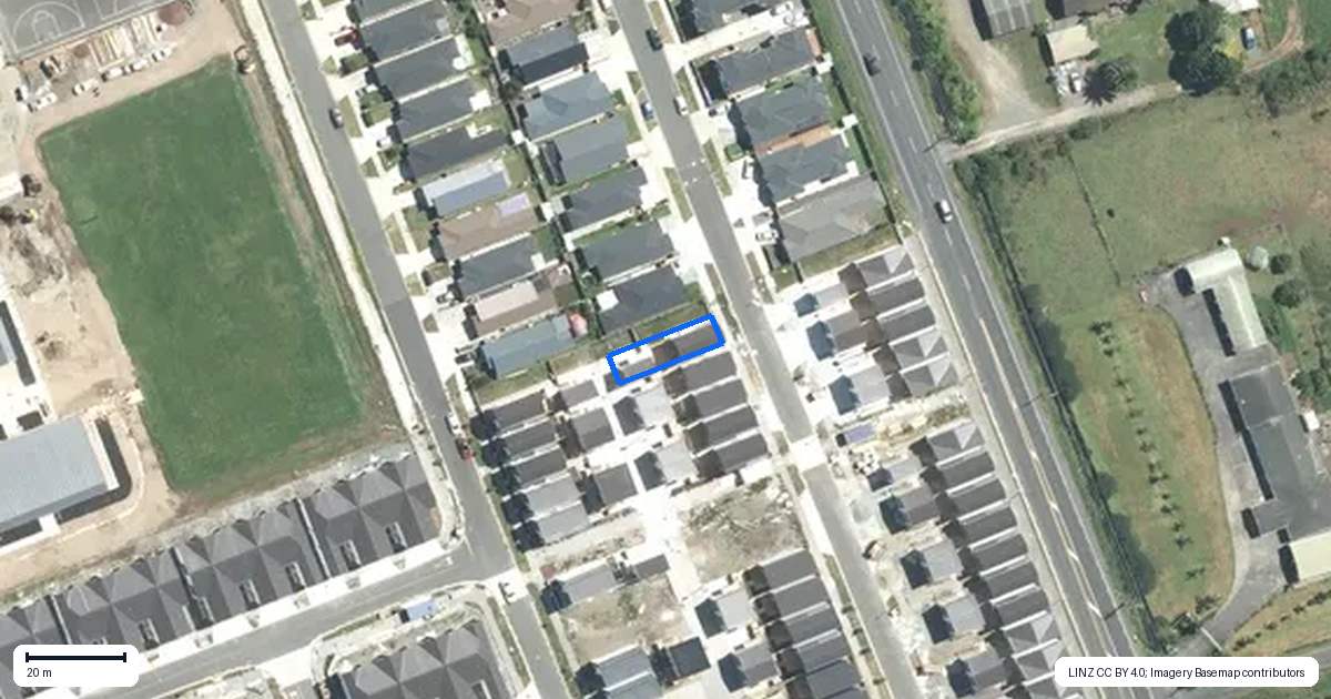 Property context map for 27 Survila Street, Papakura