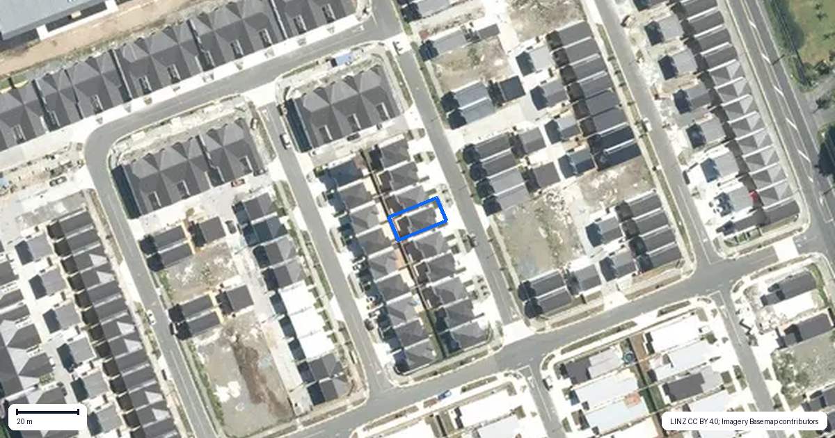Property context map for 55 Opoka Street, Papakura