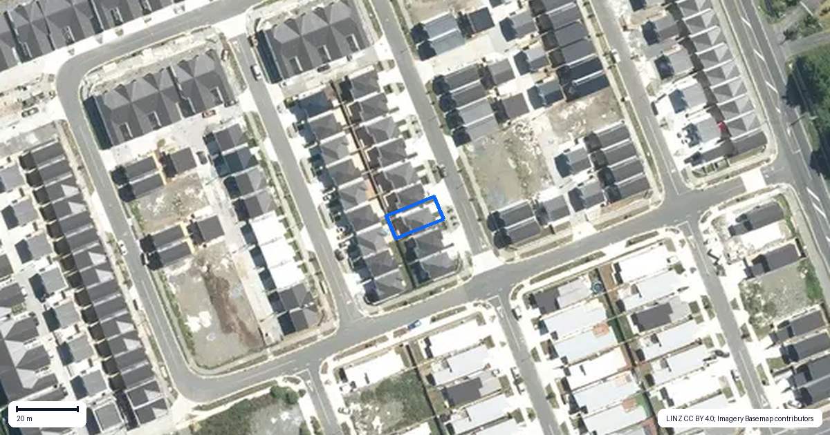 Property context map for 61 Opoka Street, Papakura
