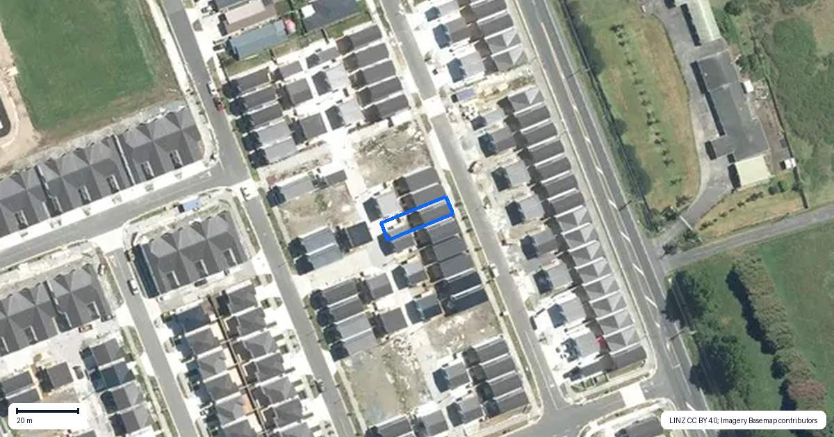 Property context map for 45 Survila Street, Papakura