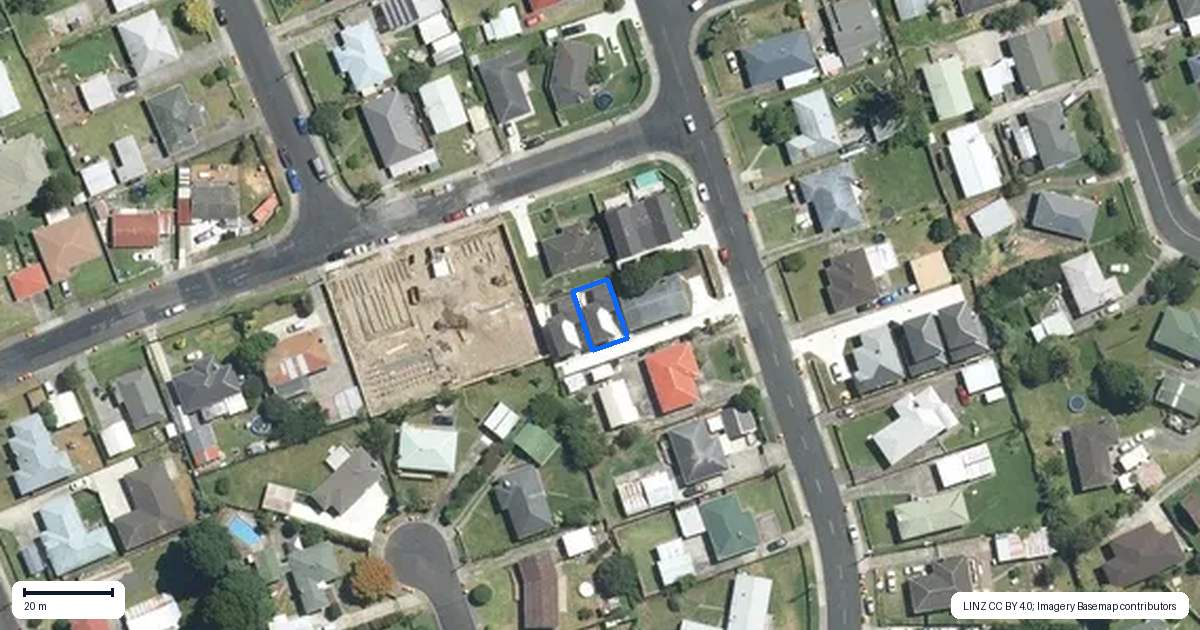 Property context map for 41A Valentine Street, Papakura