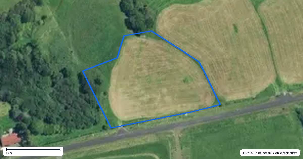 Property context map for 160 Maioro Road, Otaua