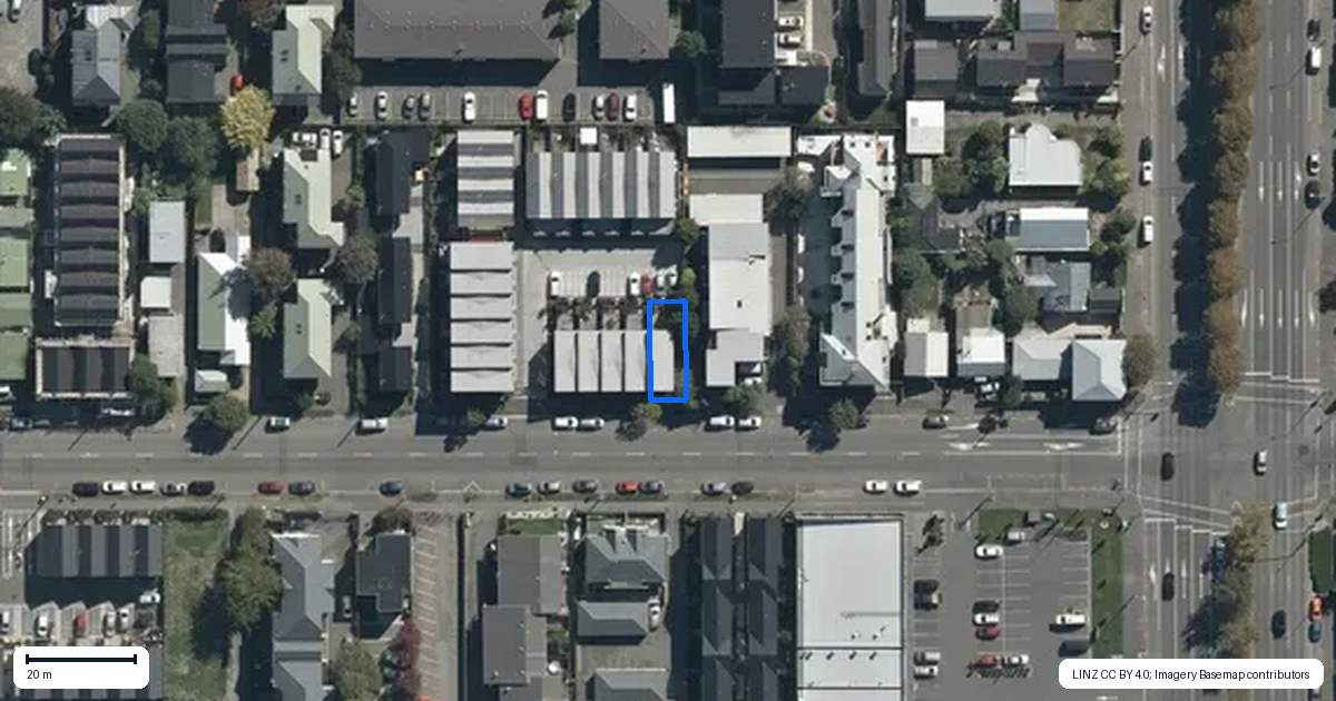 Property context map for 5/311 Hereford Street, Christchurch Central, Christchurch