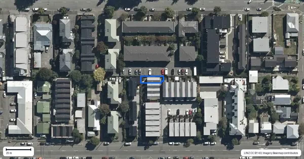 Property context map for 10/307 Hereford Street, Christchurch Central, Christchurch