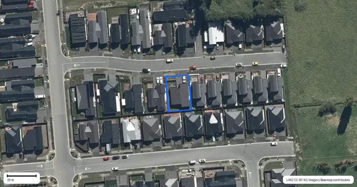Property context map for 41 Collies Road, Casebrook, Christchurch