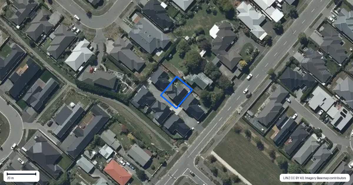 Property context map for 56B Whincops Road, Halswell, Christchurch