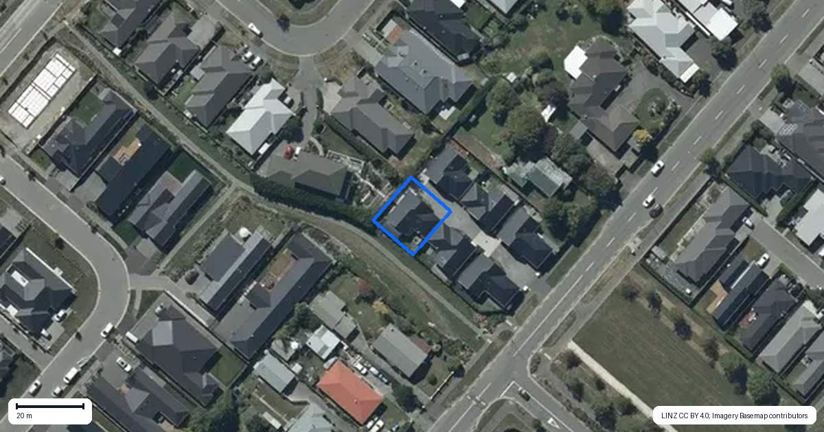 Property context map for 58C Whincops Road, Halswell, Christchurch