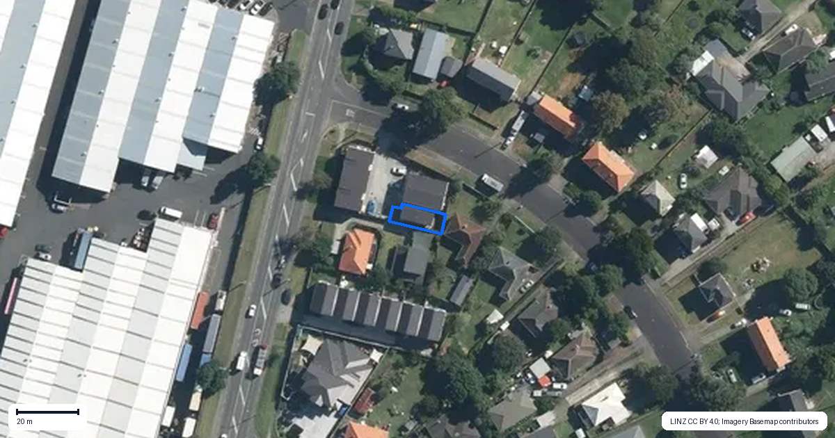 Property context map for 43 Coates Crescent, Panmure, Auckland