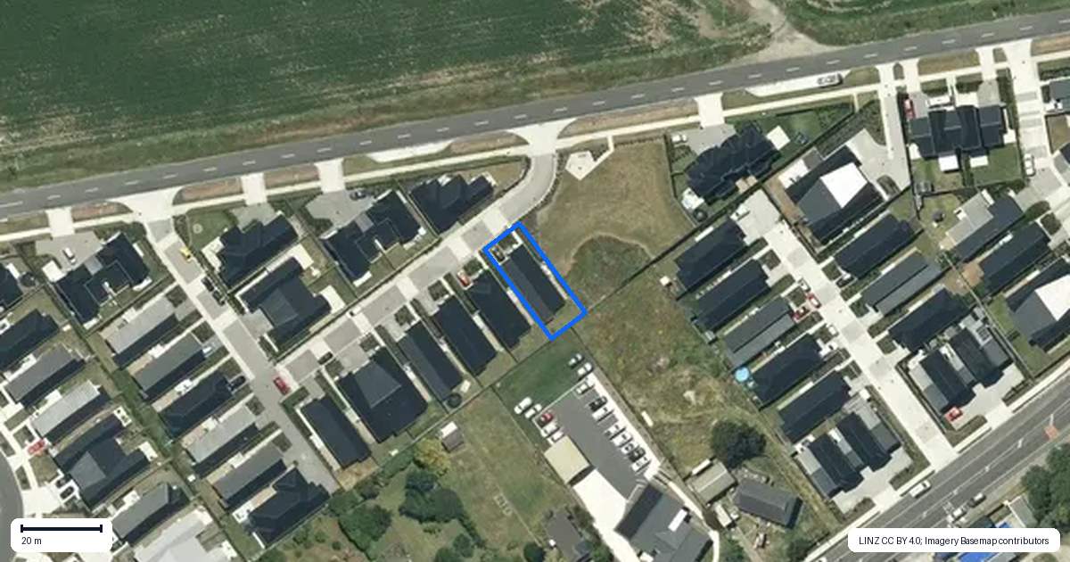 Property context map for 1 Tupuke Lane, Horotiu, Hamilton