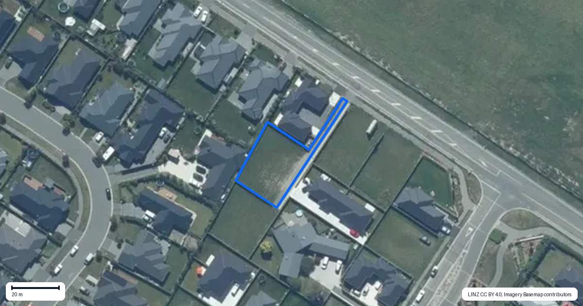 Property context map for 245 Lincoln Rolleston Road, Rolleston