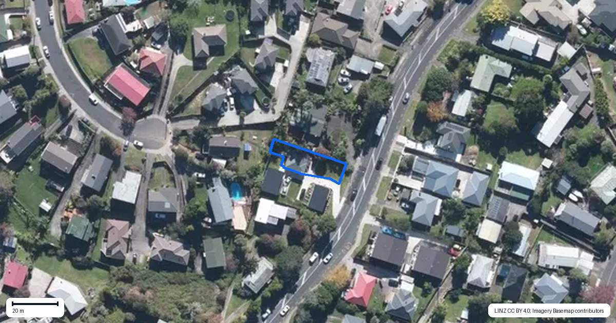 Property context map for 164 Edmonton Road, Te Atatu South, Auckland